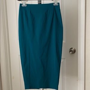 NWT ASOS dark green pencil skirt